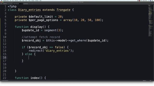 PHP tutorial - build a diary with Trongate смотреть онлайн
