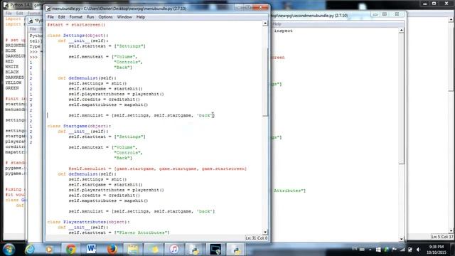 Pygame Nested Menu смотреть онлайн