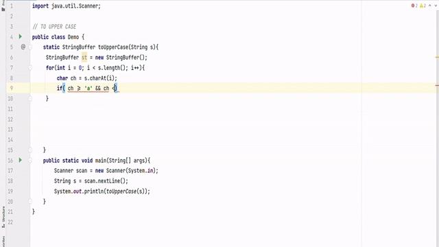TO UPPER CASE METHOD IN STRING | JAVA PROGRAMMING | NO SOUND | COPY CODE смотреть онлайн