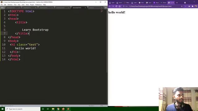Learn Bootstrap / how to use bootstrap in 2 simple ways / Bangla tutorial смотреть онлайн
