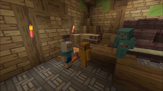 New Minecraft Adventure Time Mash Up Trailer PS4, PS3, PS Vita смотреть онлайн