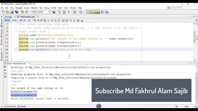 Java Tutorial-19: String in Java смотреть онлайн