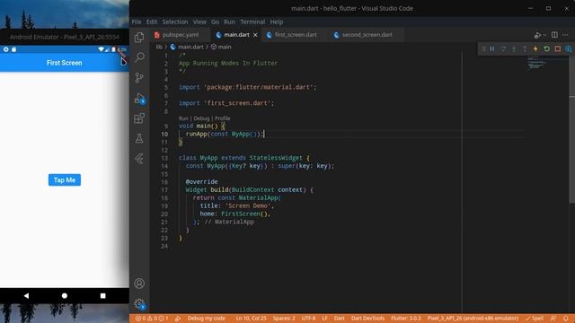 17.Different App Running Modes (Debug, Profile & Release) | Flutter 3 In Hindi смотреть онлайн