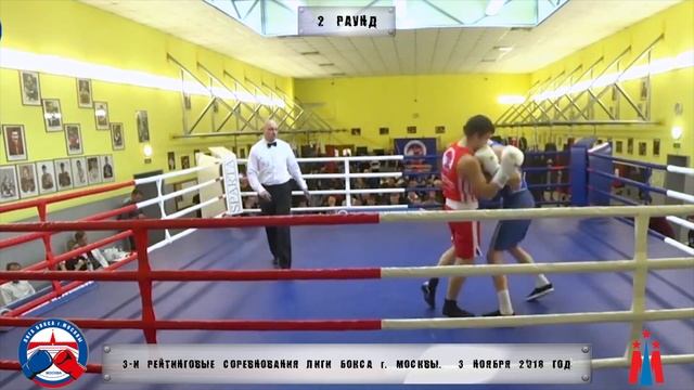 3-е рейтинговые бои Лига бокса г. Москвы – 03.11.18 г. до 75 кг. смотреть онлайн