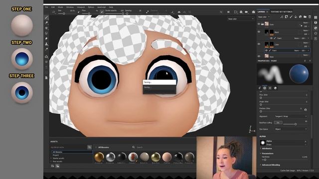 How To Draw (Paint) Eyes? In Substance Painter.