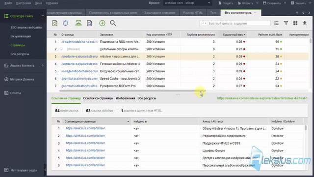 Обзор WebSite Auditor. Структура сайта, вес страниц и перелинковка смотреть онлайн