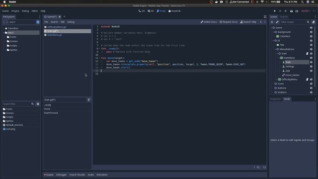 Godot - Mobile App Tutorial Part 4 - Expanding The Menu смотреть онлайн