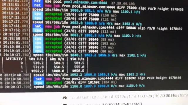 Ryzen 3 RandomX Monero mining speed 1KH/S смотреть онлайн
