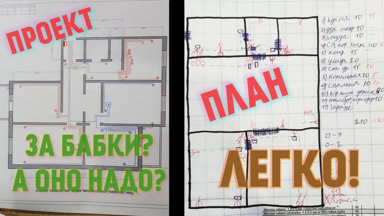 С чего начать электрику в квартире? Составь план!