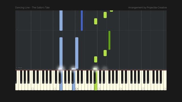 Dancing Line - The Sailor's Tale // Custom Arrangement (Synthesia Tutorial + MIDI + PDF) смотреть онлайн