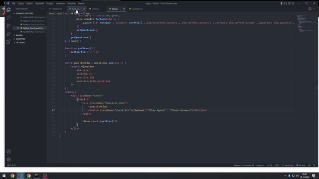 Quizzical (React , JS , HTML , CSS) Project #1 смотреть онлайн
