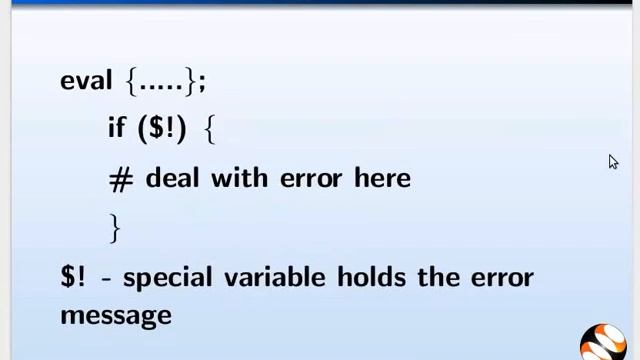Exception and error handling in PERL - Khasi смотреть онлайн