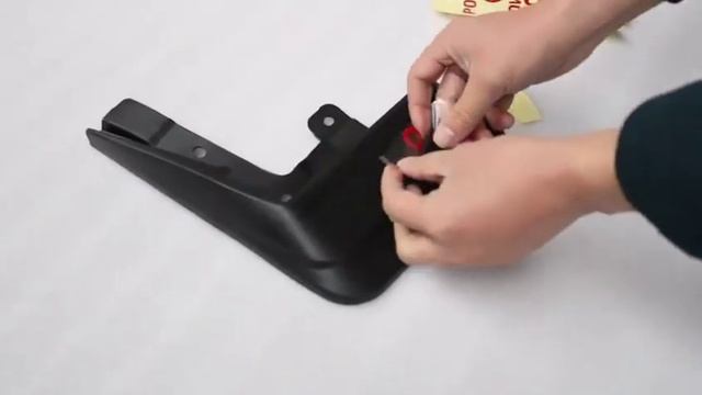 Комплект брызговиков с красным лого Geyun GEU00009 для Great Wall Poer 2021- смотреть онлайн