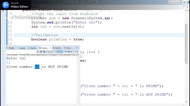 2 ways to identify/find Prime Numbers in java | Java Program смотреть онлайн