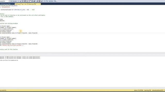 46. Scalar UDF Inlining смотреть онлайн