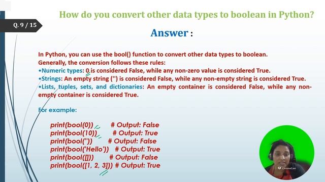 Interview Questions on bool datatype in Python смотреть онлайн