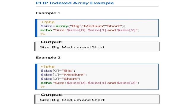PHP INDEXED ARRAY IN PHP COMPUTER LANGUAGE смотреть онлайн