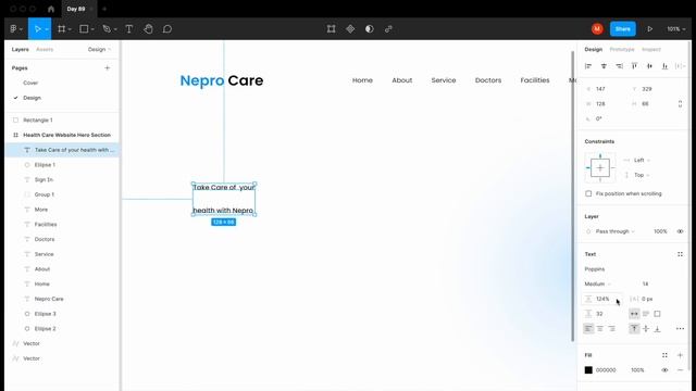 Day - 89 || Care Clean Health Care Website Landing UI Design in FIGMA || Daily UI Design Challenge смотреть онлайн