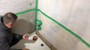 ОТДЕЛКА САНУЗЛА В КАРКАСНОМ ДОМЕ, Туалет и душевая. Ванная комната, как сделать пол своими руками.