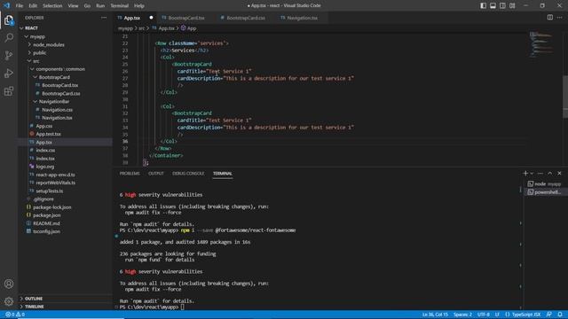 How to add Fonts Awesome to a React TypeScript app смотреть онлайн
