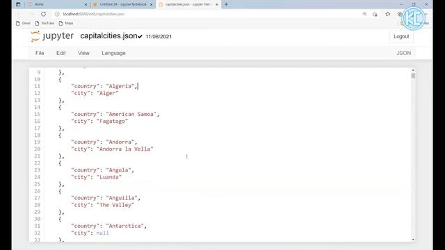 API Veri Yapılarından JSON Dosyasının Parsellenmesi: Başkentler смотреть онлайн