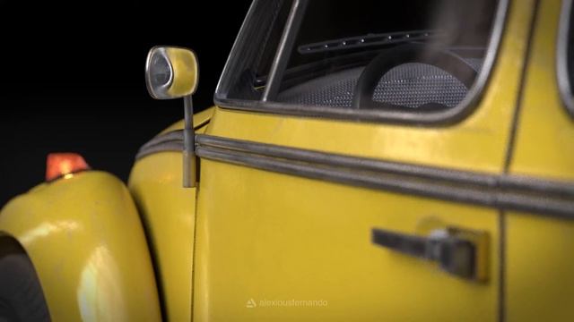 Beetle Car - 3D Model смотреть онлайн