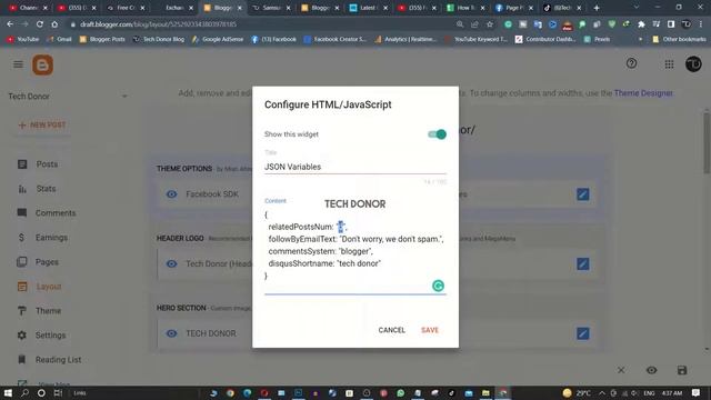 Customize JSON Variable In Blogger | Create & Remove Related Post & Comment Section | Customize Blo смотреть онлайн