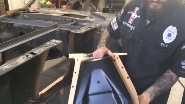 Shock Tower Replacement Jorg's 1969 Mach 1 Mustang Project - Day 13 Ford Mustang Restoration смотреть онлайн