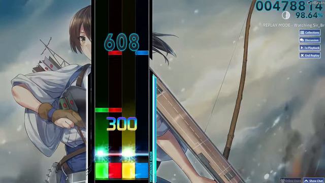 (osu!mania) Kaga (CV: Iguchi Yuka) - Kaga Misaki [4K "Hard"] No Misses смотреть онлайн