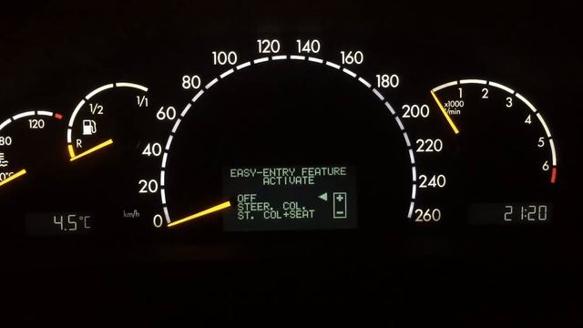 Как включить функцию легкий выход Mercedes w220 смотреть онлайн