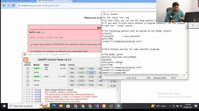[Solved] XAMPP : My SQL PhpMyAdmin Access Denied Error смотреть онлайн