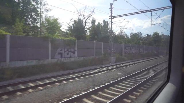 Czech Republic, Prague, Train Ride From Praha-Holešovice To Praha-Podbaba