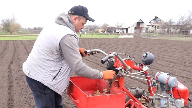 Сажаем картофель БЫСТРО и КАЧЕСТВЕННО! Там где трактор не зайдет - МОТОБЛОК на помощь! смотреть онлайн