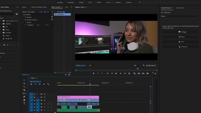 How to Create A Telephone Voice Sound Effect Adobe Premiere Pro CC Tutorial смотреть онлайн