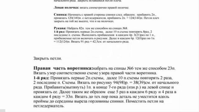 Кардиган ажурным узором спицами – схемы и описание