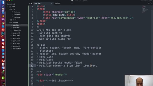 Hướng dẫn sử dụng BEM để đặt tên Class cho CSS cực dễ hiểu смотреть онлайн