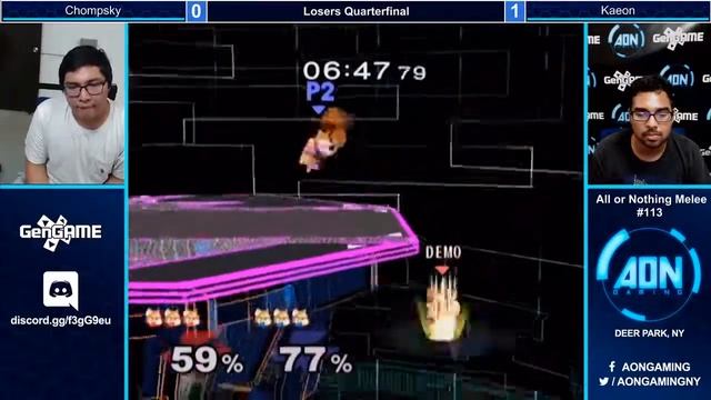 AON Melee #113 Chompsky Vs Kaeon Losers Quarterfinals смотреть онлайн
