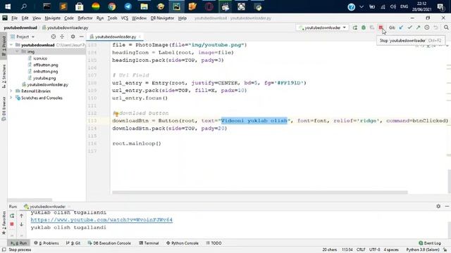 Real project3 with python (youtube downloader) смотреть онлайн