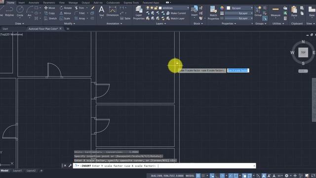 How to draw a simple HOUSE floor plan with AutoCAD - Architecture смотреть онлайн