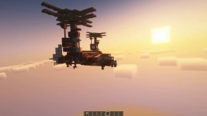 minecraft VTOL aircraft with  create clockwork
