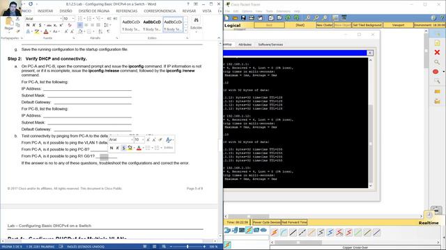 8.1.2.5 Lab - Configuring Basic DHCPv4 on a Switch смотреть онлайн