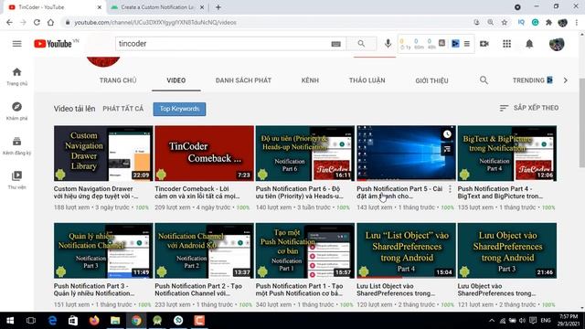 Custom layout Push Notification trong Android - [Push Notification - #7] смотреть онлайн
