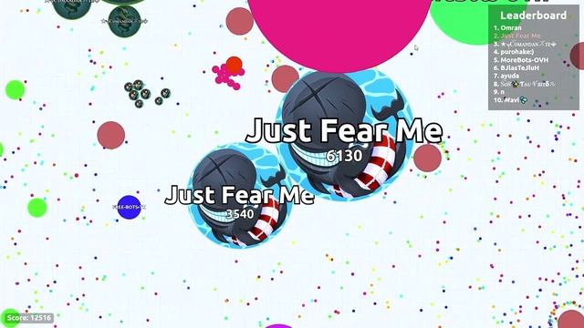 JUST FEAR ME! EPIC AGARIO TAKEOVER ( Agar.io Solo Gameplay ) смотреть онлайн