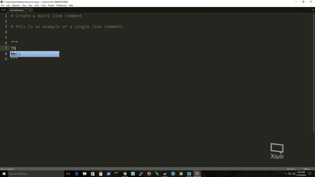 Create multiline comments in Python? смотреть онлайн