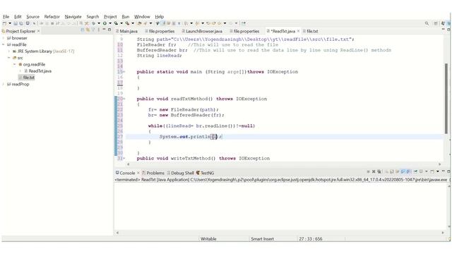 Read And Write Text file смотреть онлайн