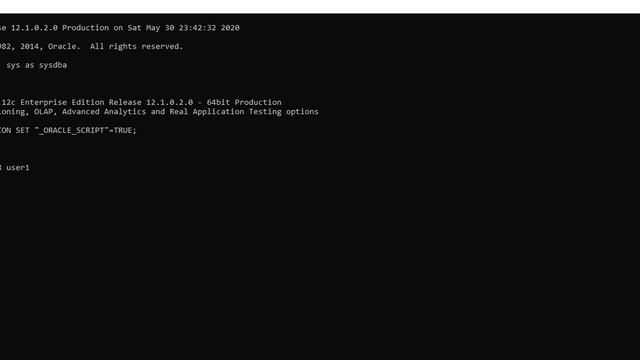 Create User in Oracle 12c смотреть онлайн