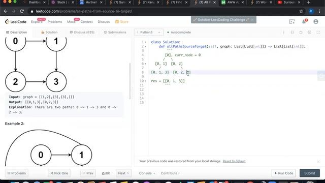 All Paths From Source to Target- LeetCode- Python Solution смотреть онлайн