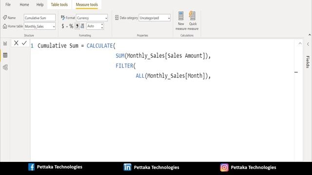 How to Calculate Cumulative Sum in Power BI смотреть онлайн
