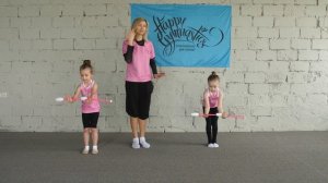 Урок №35 | Упражнения с булавами для детей 3-5 лет. Работа с предметом художественная гимнастика