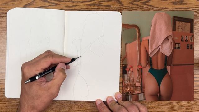 Beginner Tries Drawing Female Form / Easy Pencil Drawing/ Bodysuit #art #howtodraw #draw смотреть онлайн